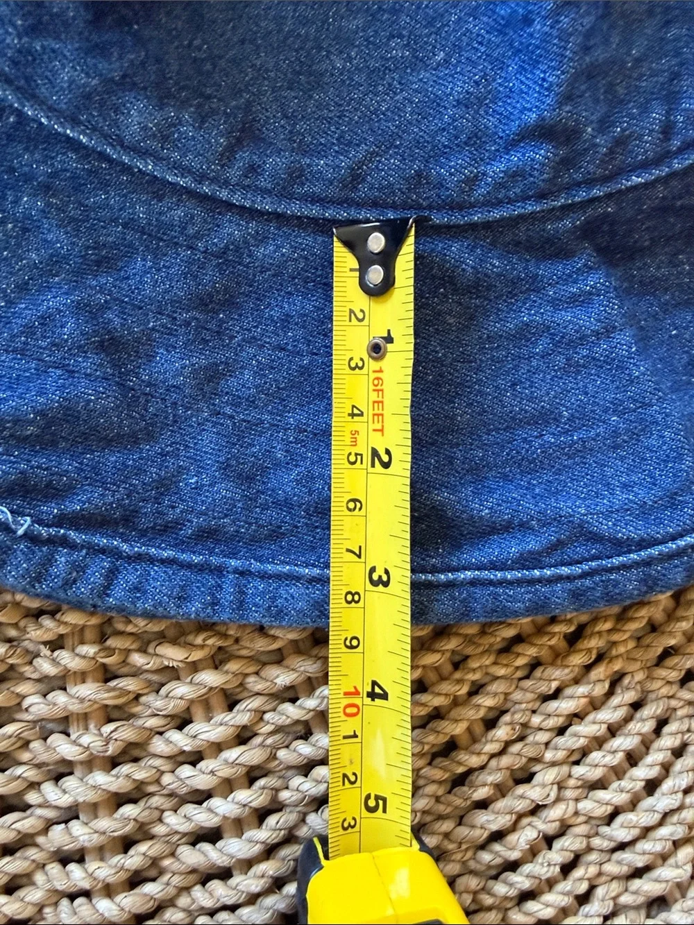 HatAttack USA 100% Cotton Denim Bucket Hat Small